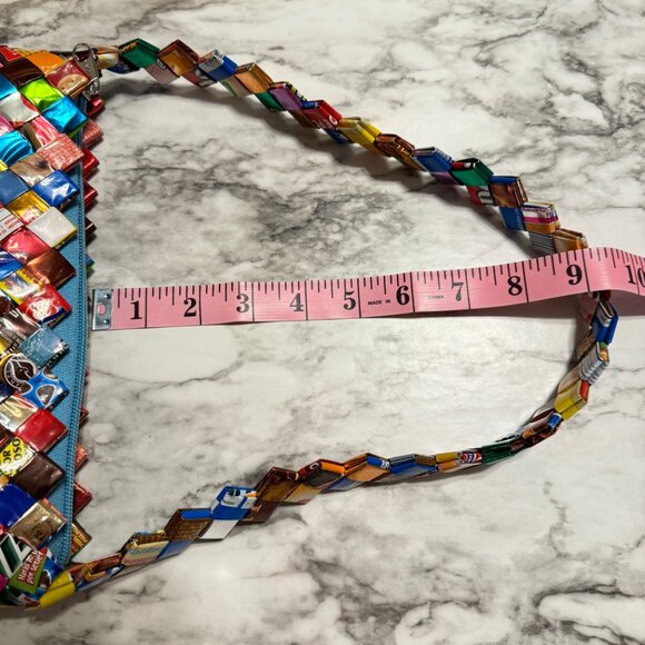 HANDMADE VINTAGE Whimsical Candy Wrapper Shoulder Bag - Picture 11 of 11